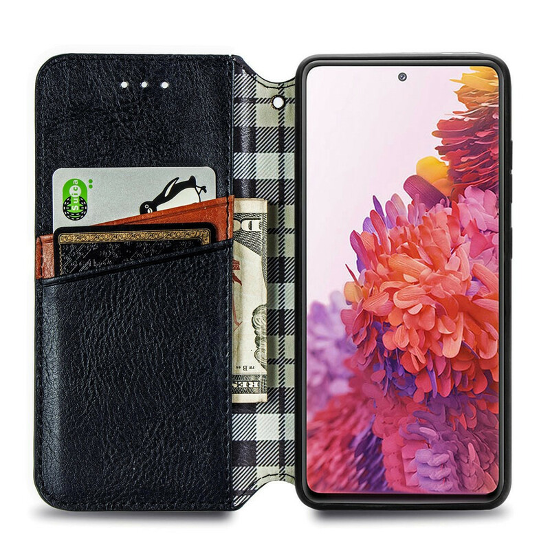 Flip Cover Samsung Galaxy S20 FE Simili Cuir Texture Diamant Flip Cover Samsung Galaxy S20 FE Simili Cuir Texture Diamant