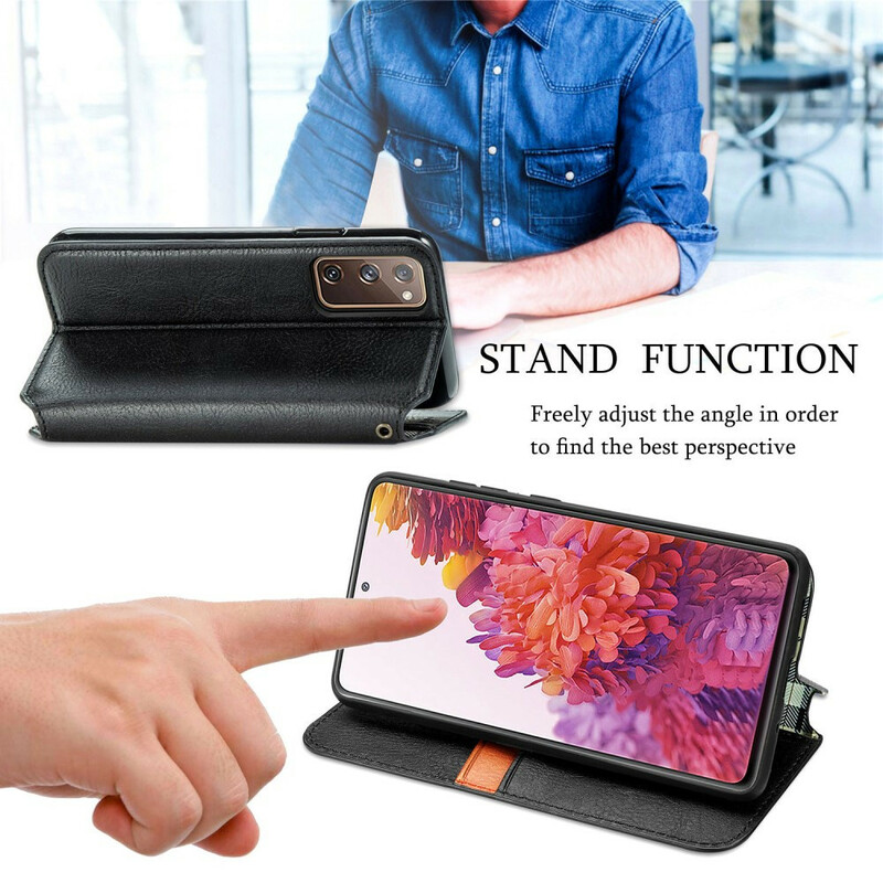 Flip Cover Samsung Galaxy S20 FE Simili Cuir Texture Diamant Flip Cover Samsung Galaxy S20 FE Simili Cuir Texture Diamant