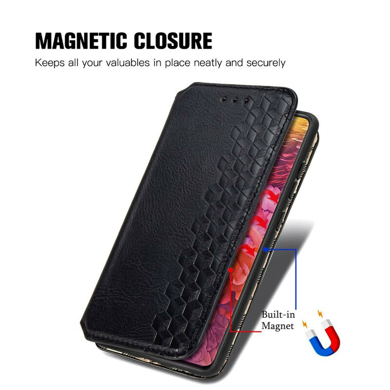 Flip Cover Samsung Galaxy S20 FE Simili Cuir Texture Diamant Flip Cover Samsung Galaxy S20 FE Simili Cuir Texture Diamant