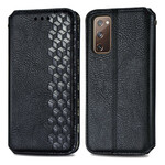 Flip Cover Samsung Galaxy S20 FE Simili Cuir Texture Diamant