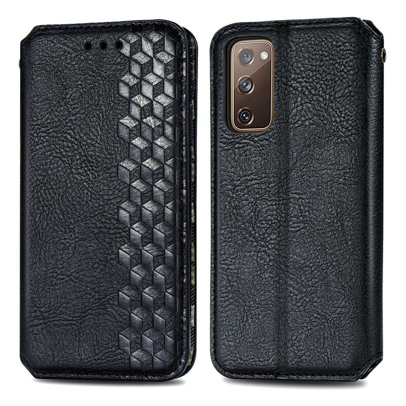 Flip Cover Samsung Galaxy S20 FE Simili Cuir Texture Diamant Flip Cover Samsung Galaxy S20 FE Simili Cuir Texture Diamant