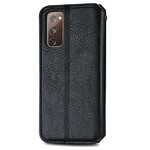 Flip Cover Samsung Galaxy S20 FE Simili Cuir Texture Diamant