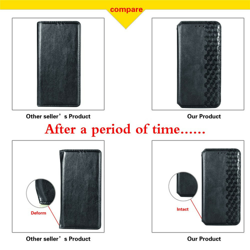 Flip Cover Samsung Galaxy S20 FE Simili Cuir Texture Diamant