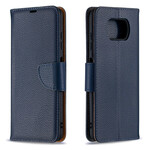 Housse Xiaomi Poco X3 Litchi Rabat Oblique