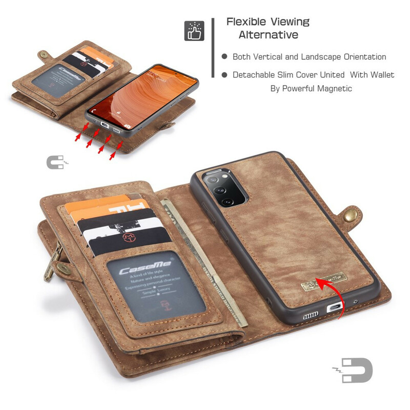 Housse Samsung Galaxy 20 FE CASEME Coque Détachable Housse Samsung Galaxy 20 FE CASEME Coque Détachable