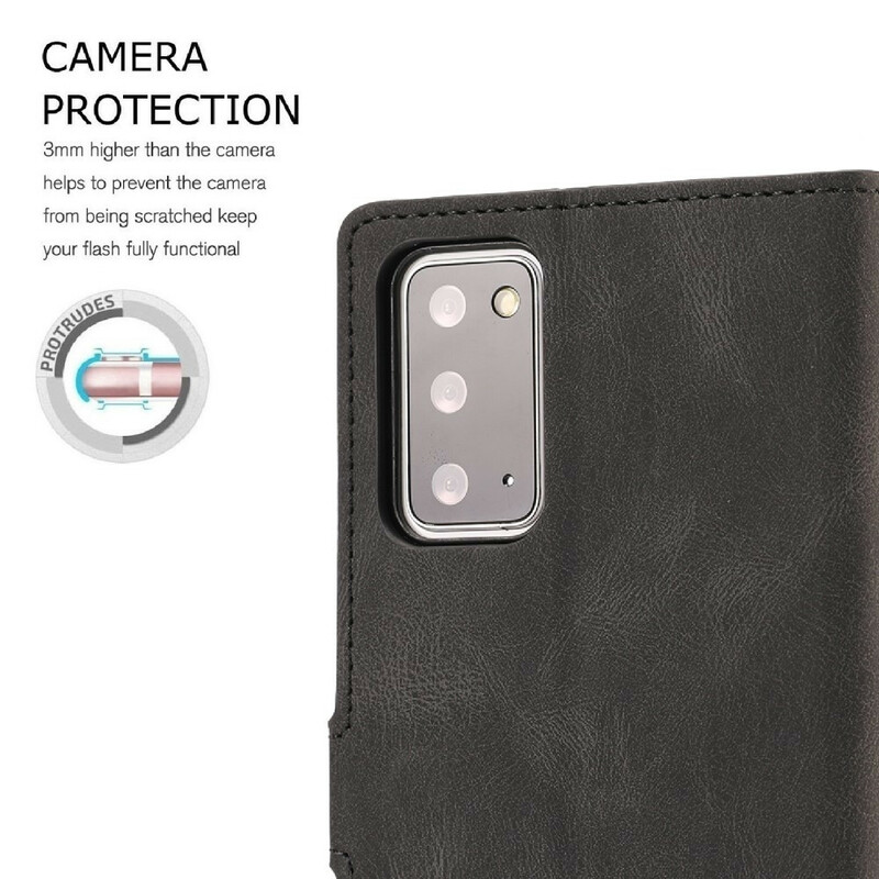 Housse Samsung Galaxy S20 FE Simili Cuir Vintage Classique Housse Samsung Galaxy S20 FE Simili Cuir Vintage Classique