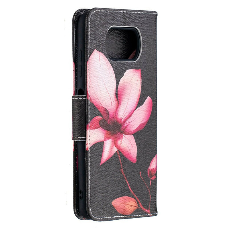 Housse Xiaomi Poco X3 Fleur Rose Housse Xiaomi Poco X3 Fleur Rose