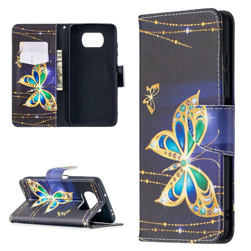 Housse Xiaomi Poco X3 Papillons Magiques Housse Xiaomi Poco X3 Papillons Magiques
