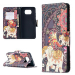 Housse Xiaomi Poco X3 Éléphants Indiens Housse Xiaomi Poco X3 Éléphants Indiens