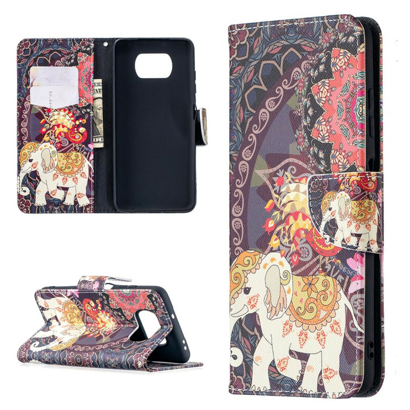 Housse Xiaomi Poco X3 Éléphants Indiens Housse Xiaomi Poco X3 Éléphants Indiens