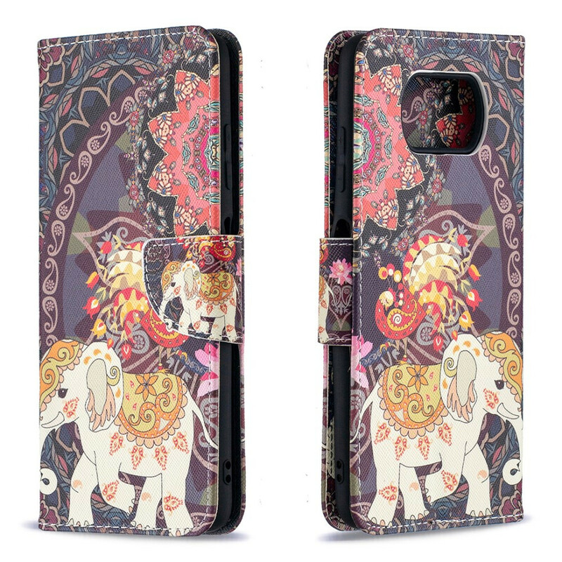 Housse Xiaomi Poco X3 Éléphants Indiens Housse Xiaomi Poco X3 Éléphants Indiens