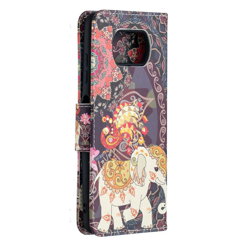 Housse Xiaomi Poco X3 Éléphants Indiens Housse Xiaomi Poco X3 Éléphants Indiens