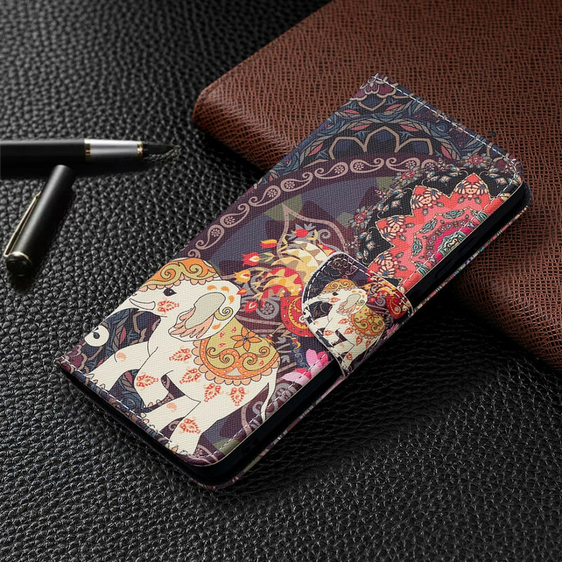Housse Xiaomi Poco X3 Éléphants Indiens Housse Xiaomi Poco X3 Éléphants Indiens