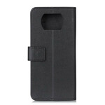 Housse Xiaomi Poco X3 Effet Cuir Brillant Simple Housse Xiaomi Poco X3 Effet Cuir Brillant Simple