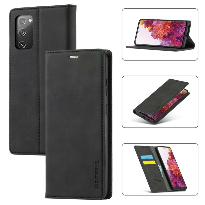 Flip Cover Samsung Galaxy S20 FE LC.IMEEKE Effet Cuir Flip Cover Samsung Galaxy S20 FE LC.IMEEKE Effet Cuir