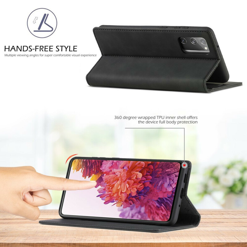 Flip Cover Samsung Galaxy S20 FE LC.IMEEKE Effet Cuir Flip Cover Samsung Galaxy S20 FE LC.IMEEKE Effet Cuir