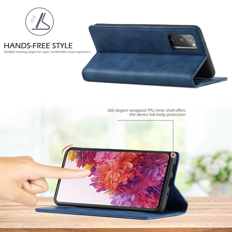 Flip Cover Samsung Galaxy S20 FE LC.IMEEKE Effet Cuir Flip Cover Samsung Galaxy S20 FE LC.IMEEKE Effet Cuir