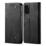Flip Cover Samsung Galaxy S20 FE Tissu Jeans Flip Cover Samsung Galaxy S20 FE Tissu Jeans