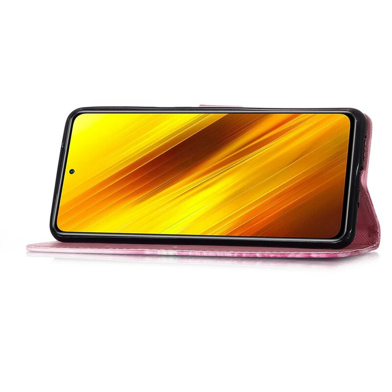 Housse Xiaomi Poco X3 Papillons Rouges Housse Xiaomi Poco X3 Papillons Rouges