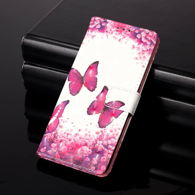 Housse Xiaomi Poco X3 Papillons Rouges Housse Xiaomi Poco X3 Papillons Rouges