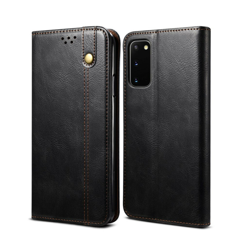 Flip Cover Samsung Galaxy S20 FE Simili Cuir Ciré Flip Cover Samsung Galaxy S20 FE Simili Cuir Ciré