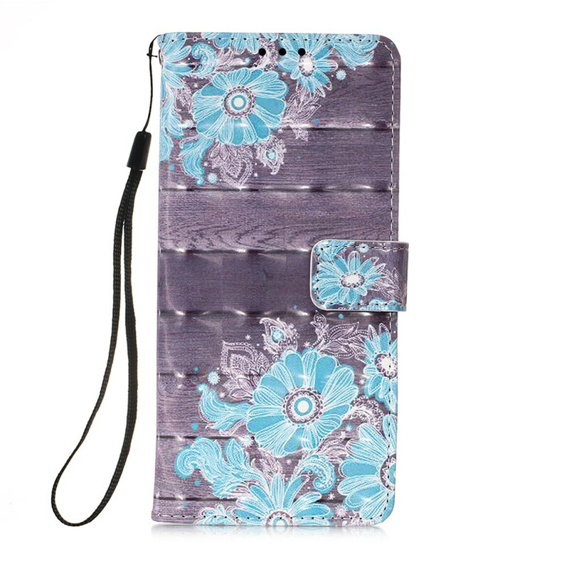 Housse Xiaomi Poco X3 Fleurs Bleues Housse Xiaomi Poco X3 Fleurs Bleues