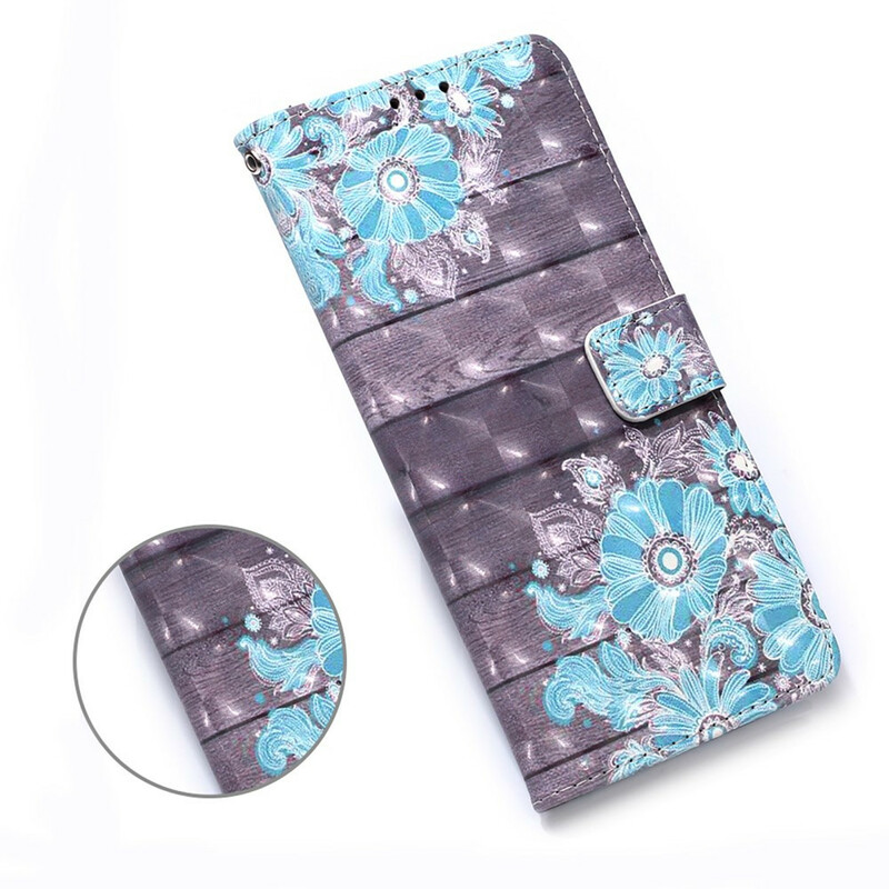 Housse Xiaomi Poco X3 Fleurs Bleues Housse Xiaomi Poco X3 Fleurs Bleues