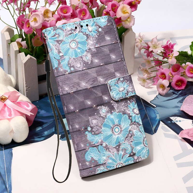 Housse Xiaomi Poco X3 Fleurs Bleues Housse Xiaomi Poco X3 Fleurs Bleues