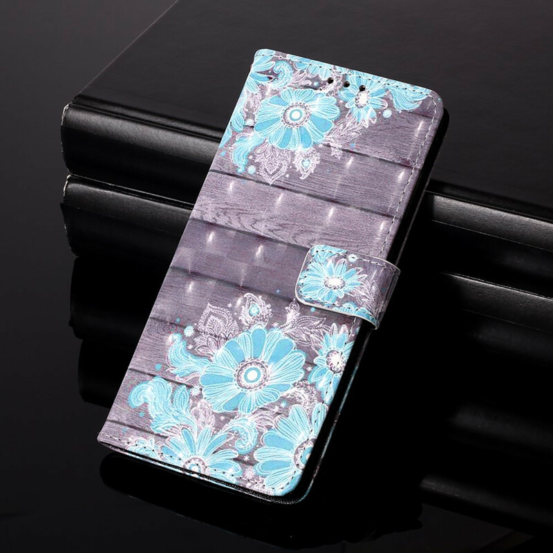 Housse Xiaomi Poco X3 Fleurs Bleues Housse Xiaomi Poco X3 Fleurs Bleues