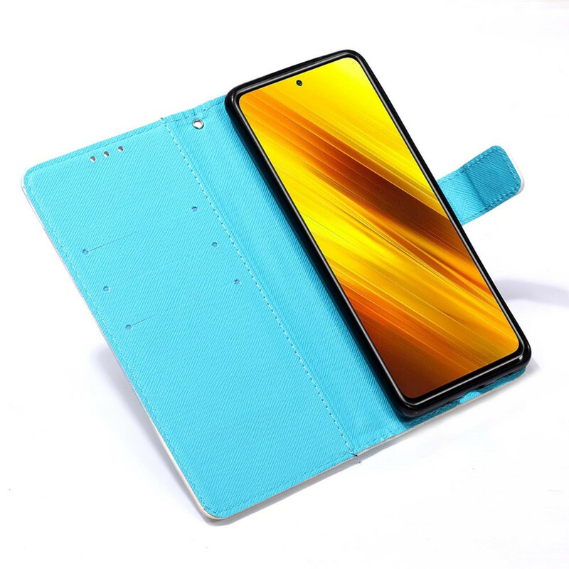 Housse Xiaomi Poco X3 Papillons Dorés