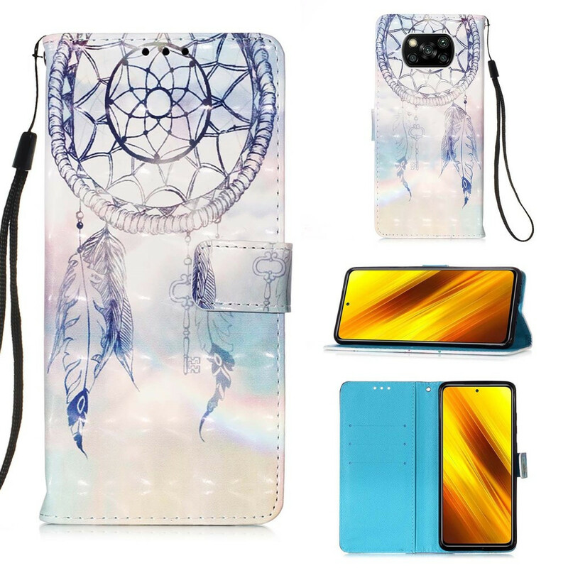 Housse Xiaomi Poco X3 Attrape Rêves Aquarelle Housse Xiaomi Poco X3 Attrape Rêves Aquarelle
