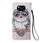 Housse Xiaomi Poco X3 Miss Hibou Housse Xiaomi Poco X3 Miss Hibou