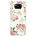 Coque Xiaomi Poco X3 Fleurs Liberty