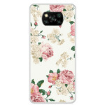Coque Xiaomi Poco X3 Fleurs Liberty Coque Xiaomi Poco X3 Fleurs Liberty