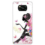 Coque Xiaomi Poco X3 Butterfly Lady Coque Xiaomi Poco X3 Butterfly Lady