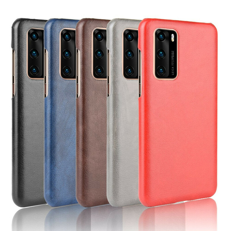 Coque Huawei P40 Effet Cuir Litchi Performance