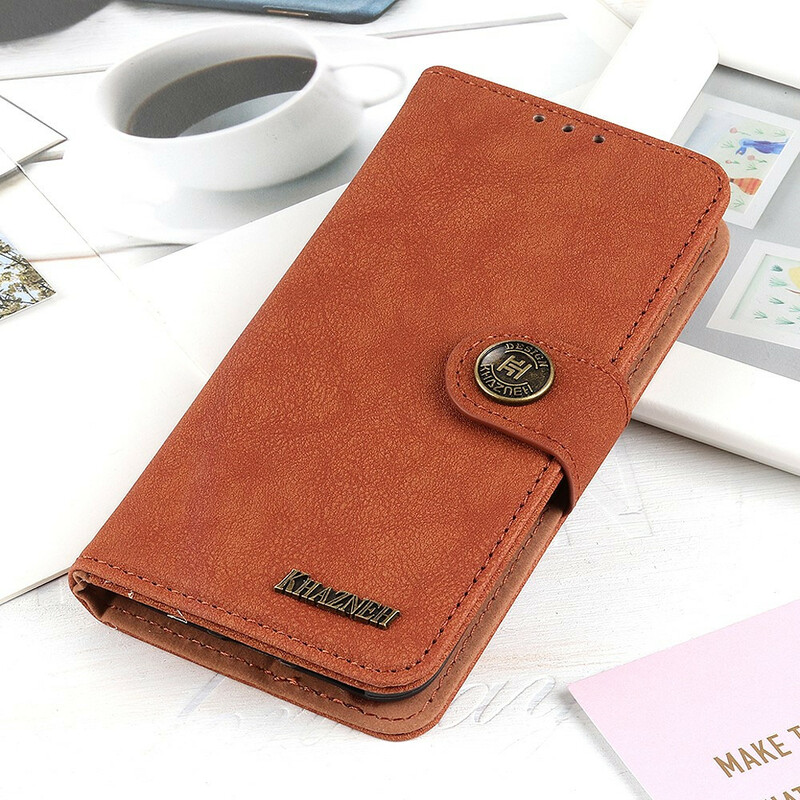 Housse Huawei P40 Simili Cuir Fendu Rétro KHAZNEH Housse Huawei P40 Simili Cuir Fendu Rétro KHAZNEH