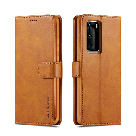 Housse Huawei P40 LC.IMEEKE Effet Cuir