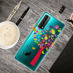 Coque Huawei P Smart 2021 Chat sous l'Arbre Coque Huawei P Smart 2021 Chat sous l'Arbre