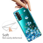 Coque Huawei P Smart 2021 Bouquet de Fleurs Bleues Coque Huawei P Smart 2021 Bouquet de Fleurs Bleues