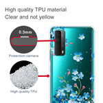 Coque Huawei P Smart 2021 Bouquet de Fleurs Bleues