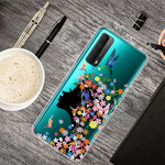 Coque Huawei P Smart 2021 Transparente Fille Fleurie