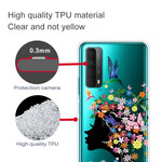 Coque Huawei P Smart 2021 Transparente Fille Fleurie Coque Huawei P Smart 2021 Transparente Fille Fleurie