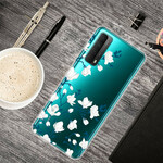 Coque Huawei P Smart 2021 Fleurs Blanches