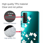 Coque Huawei P Smart 2021 Fleurs Blanches Coque Huawei P Smart 2021 Fleurs Blanches