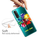 Coque Huawei P Smart 2021 Transparente Arbre Aquarelle