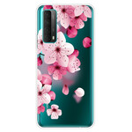 Coque Huawei P smart 2021 Grosses Fleurs Roses Coque Huawei P smart 2021 Grosses Fleurs Roses