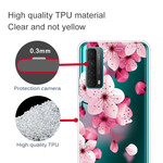 Coque Huawei P smart 2021 Grosses Fleurs Roses Coque Huawei P smart 2021 Grosses Fleurs Roses