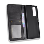 Flip Cover Huawei P Smart 2021 Effet Cuir Vintage Stylisé Flip Cover Huawei P Smart 2021 Effet Cuir Vintage Stylisé