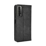 Flip Cover Huawei P Smart 2021 Effet Cuir Vintage Stylisé